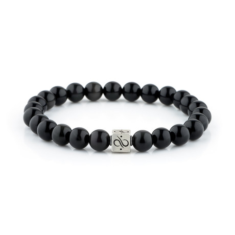 Classic Obsidian // Black (8mm Silver)