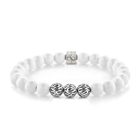 Premium Tridacna // White (8mm Silver)