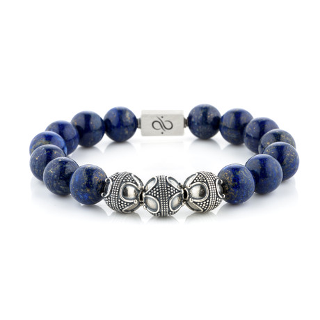 Premium Lapis Lazuli // Blue (8mm Silver)