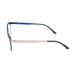 Men's AOM003O/N 075.022 Optical Frames // Silver + Blue