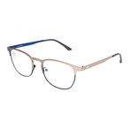 Men's AOM003O/N 075.022 Optical Frames // Silver + Blue