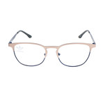 Men's AOM003O/N 075.022 Optical Frames // Silver + Blue