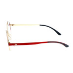 Unisex AOM004O 053.120 Optical Frames // Dark Red + Light Gold