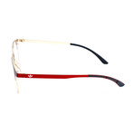 Unisex AOM000O 053.120 Optical Frames // Dark Red + Light Gold
