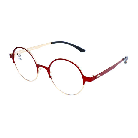Unisex AOM004O 053.120 Optical Frames // Dark Red + Light Gold