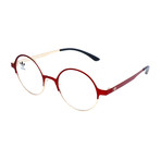 Unisex AOM004O 053.120 Optical Frames // Dark Red + Light Gold
