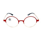 Unisex AOM004O 053.120 Optical Frames // Dark Red + Light Gold