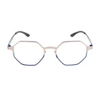 Unisex AOM006O 075.022 Optical Frames // Silver + Blue