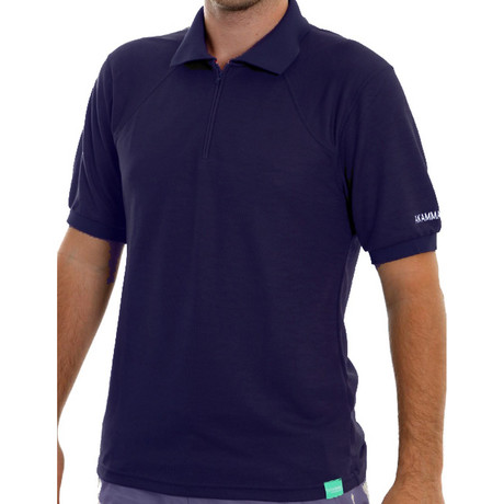 Lopi Short Sleeve Polo // Navy Blue (XS)