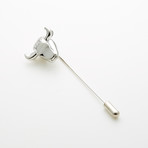 Bull Head Lapel Pin