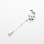 Hawk Head Lapel Pin