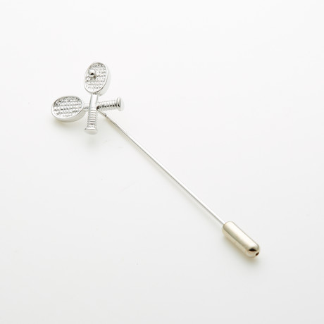 Tennis Racquets Lapel Pin