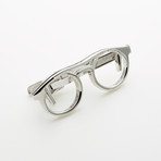 Glasses Tie Bar