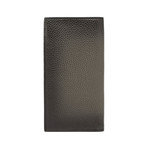 Salvatore Ferragamo // Grained Leather Long Wallet Faded // Brown