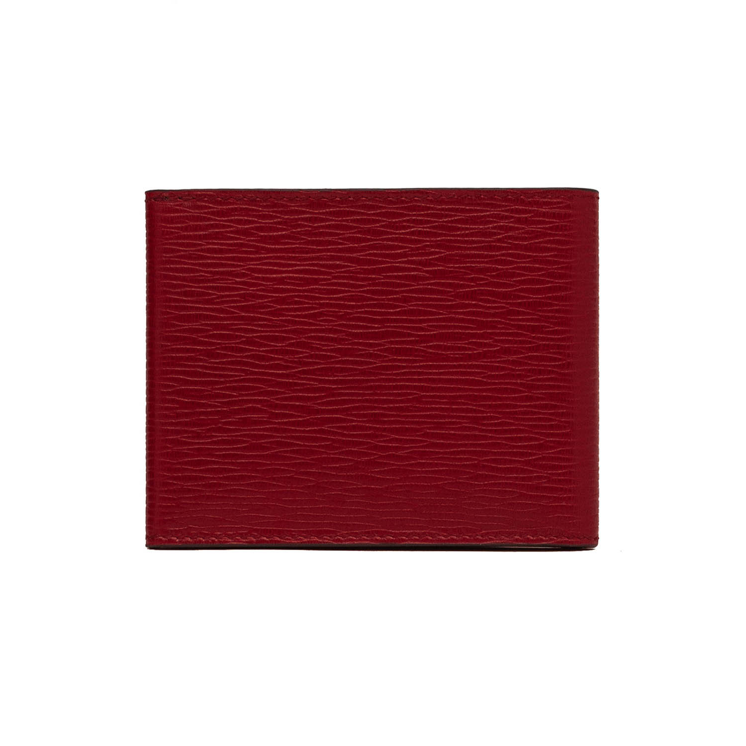 Salvatore Ferragamo // Men's Hammered Leather Trifold Wallet Faded ...