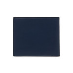 Salvatore Ferragamo // Smooth Leather Bifold Wallet // Blue