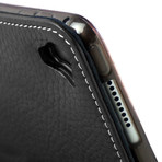 Folio Case // iPad Pro 12.9" // Keyboard Compatible // Premium Leather (Black)