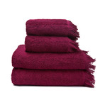 Face + Bath Towels // Set of 4 // Red