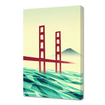 Misty Day At The Golden Gate (16"L x 24"H x 1.5"D // Stretched Canvas)