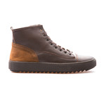 Sean High Top Sneaker // Brown + Tobacco (Euro: 44)