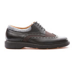 Matteo Wingtip Brogue Derby // Black + Anthracite (Euro: 43)