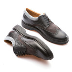 Matteo Wingtip Brogue Derby // Black + Anthracite (Euro: 42)