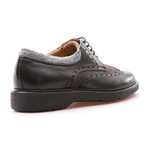 Matteo Wingtip Brogue Derby // Black + Anthracite (Euro: 40)