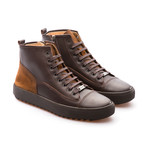 Sean High Top Sneaker // Brown + Tobacco (Euro: 39)