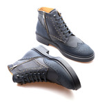 Dustin Wingtip Brogue Boot // Dark Blue (Euro: 40)