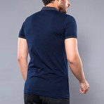 Acer Solid Short Sleeve Polo Shirt // Navy (2XL)