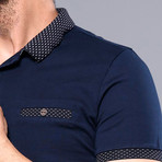 Acer Solid Short Sleeve Polo Shirt // Navy (2XL)