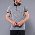 Tilo Microprint Short Sleeve Polo Shirt // Gray (XL)