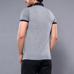 Tilo Microprint Short Sleeve Polo Shirt // Gray (XL)