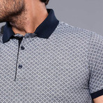 Tilo Microprint Short Sleeve Polo Shirt // Gray (XL)