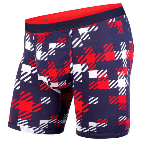 Classic Boxer Brief // Team Plaid Navy + Red (XS)