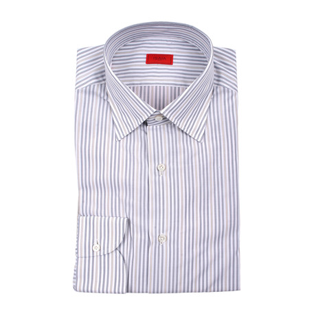 Isaia // Daniel Stripped Shirt // Multicolor (US: 15R)