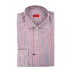 Isaia // Manuel Stripped Shirt // Multicolor (US: 15R)