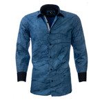 Amedeo Exclusive // Reversible Cuff Button-Down Shirt // Denim Blue (XL)