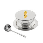 Flour Bowl Gold + Stainless Steel Sauce Bowl Nocc + Ladle