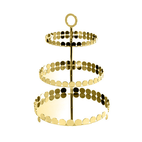 Nanna Triple Candy Snack Holder (Silver)