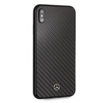 Dynamic Line Hard Carbon Fiber Case // Black // iPhone XS Max