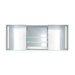 LED Medicine Cabinet Sliding Doors + Dimmer + Defogger // 48"L x 30"W