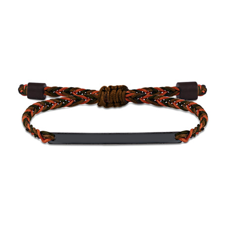 Alfred Bracelet // Khaki + Brown + Orange