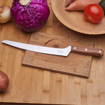 9.5" Offset Serrated Bread Knife (Forged Rosewood)