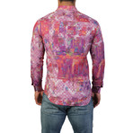 Fibonacci Picasso Dress Shirt // Pink (S)