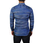 Maceoo // Fibonacci Holes Dress Shirt // Blue (L)