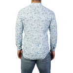 Maceoo // Fibonacci Harmony Paisley Dress Shirt // Blue (S)
