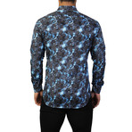 Maceoo // Fibonacci Space Dress Shirt // Blue (S)