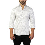 Fibonacci Panther Dress Shirt // White (L)