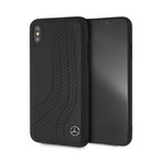 Twister Genuine Leather Hard Case // Black (iPhone XR)